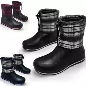 LIVITY 여성용 초경량EVA 방수방한 스트링 패딩부츠 털방한화 여자장화 털부츠 스노우부츠 EVA86N