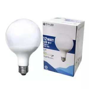 장수램프 LED 볼구 12W E26 주광색 장식등 원형전구 장수램프 볼구 장식등 인테리어등 LED전구