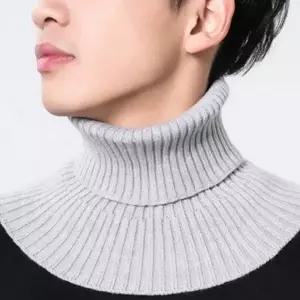 페이크 여성 넥 워머 레이어드 목폴라 워머 골지 반목