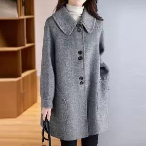 [하프클럽/몽벨리즈]카리엔플랫모직하프코트 mde2302610