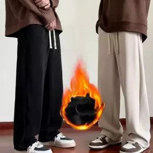 남자 코듀로이 와이드 팬츠 플리츠 골덴 겨울 남자 기모 와이드 팬츠 통바지