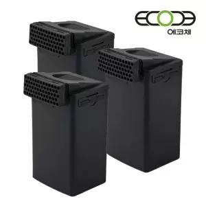 에코체 음식물처리기 필터 3개 하우징필터 리필 ECC-800 ECC-888 겸용 정품