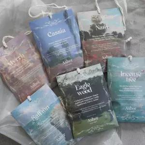 Asher 사쉐 집들이 방향제 실내 걸이형 샤쉐 종이 기독교 향기 선물) 고체 6type 교회 목사님