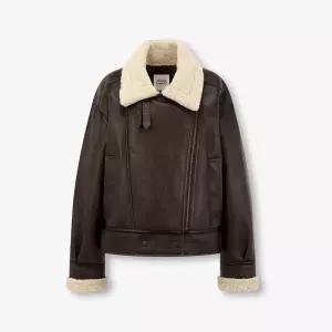 스튜디오톰보이 배색 라인 신세틱 무스탕 9105461112 111541