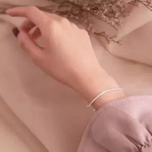 S925실버팔찌 심플 은팔찌 여자은팔찌 은팔찌 팔찌 실버팔찌 여성은팔찌 은팔찌여자 판도라팔찌 은팔지여성