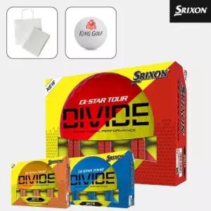던롭코리아 1더즌 스릭슨 Q스타 디바이드볼 반반볼 Q-star 3피스 12알