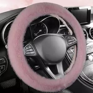 차량용 핸들 커버 겨울용 극세사 따뜻한 자동차 핸들 커버 운전대 방한 보온