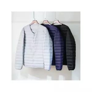 남성 경량패딩 다운 내피 브이넥 오리털 다크블루 S 47.5~55kg 51g