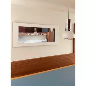 벽걸이 침실 가로 액자형 벽에붙이는거울 화이트