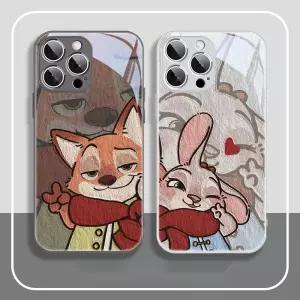 주토피아 커플 케이스 미러 핸드폰 굿즈