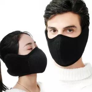 (색상 블랙)방한 겨울 야외스포츠 마스크 전용 야외 러닝 겨울