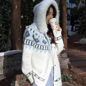 [난닝구] 반크슈 노르딕퍼후드가디건