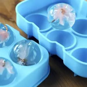 [골드스마일]얼음 구형 제조 실리콘 트레이 아이스볼 몰드