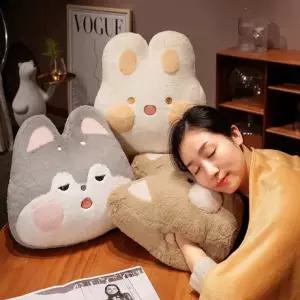 낮잠베게 큐티 애니멀 극세사담요 쿠션담요 양면담요 무릎담요 핸드워머 차량쿠션 미니담요