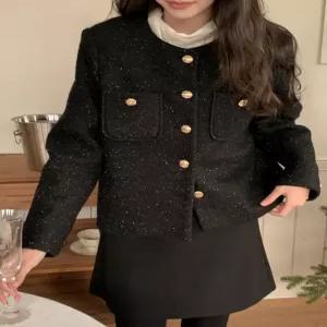 쥬랑 노카라 트위드 자켓 [2온스] 85350 빅사이즈 여성의류