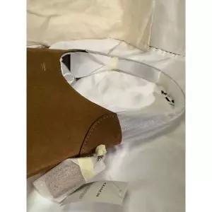 미국 코치 브루클린 숄더백 28 스웨이드 브라운 가죽 트림 366029396182