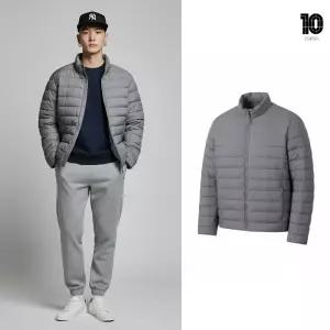 [백화점 출고] 탑텐 패딩 남자 에어테크 라이트 스탠넥 점퍼 그레이 경량 기능성 생활발수 숏 자켓