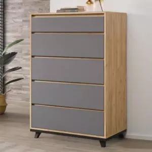 C1FD 고광택LPM벨포드 5단850 서랍장