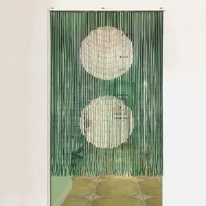 원형 패턴 비즈발 파티션 입구 장식 현관 가림막 커튼