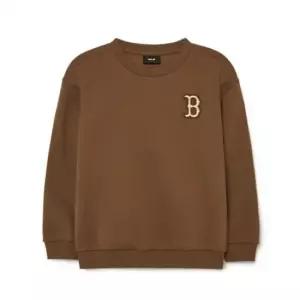 MLB키즈긴팔티 NQK 7AMTM0336-43BRS 클래식 모노그램 빅로고 기모 맨투맨 BOS