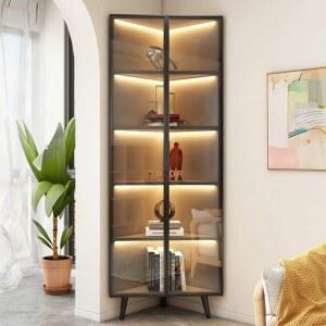 라이트 원목장 코너장 식당 선반 삼각장 수납장 거실 코너