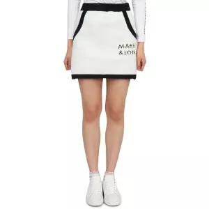 마크앤로나 골프웨어 여성 니트 스커트 MLW 2D AE11 WHITE