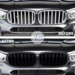 BMW X5 F15 X6 용 자동차 그릴 전면 키드니 글로시 2 라인 더블 슬랫, 액세서리, 새로운 모양