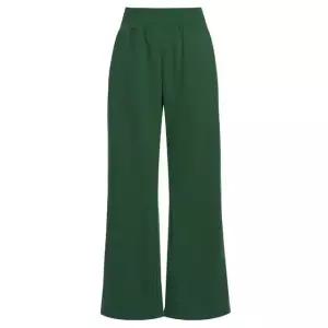 여성 솔리드 부츠컷 트레이닝 코튼 밴딩 팬츠 DAI-WPT-1086-청록