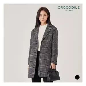 크로커다일레이디 모캐시미어체크하프코트_CLBWCT107 112908