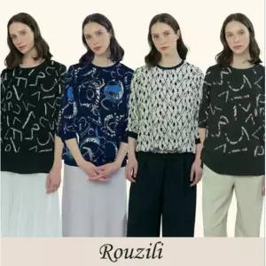 여성 로질리 에이라인 프린트 블라우스 4종 [8월]
