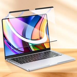 맥북 호환 에어/프로 M1 M2 M3 M4용 자석 고화질 화면 보호기 탈착식 MAC 13인치 눈 글레어 방지