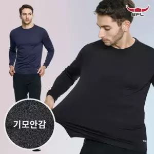 BFL 히트업 남성 겨울용 히팅 원단 기모 라운드 긴팔 티셔츠(KP43LT064M)