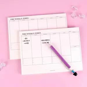 스케줄러 주간 떡메플레너 플래너 60매 위클리 계획표