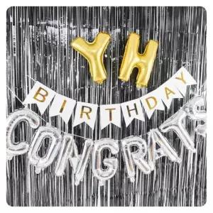 PWM-DK 파티장식은박수술커튼(블랙)