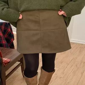 치팡 밴딩 스웨이드 미니 스커트 85489	 빅사이즈 여성의류