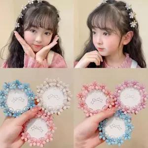 미니 플라워 집게핀 귀여운 앞머리 헤어핀 디스코핀 1 집게핀 미니