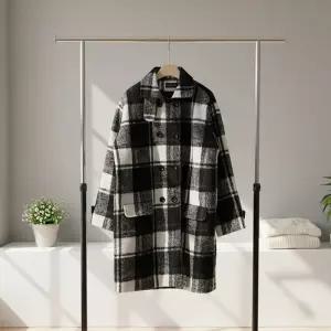 [올리비에스클로젯] 격자 체크 비조장식 누빔코트_O2512CT602D