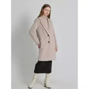 [르오트]미니멀 모던 포켓 울블렌디드 투버튼 롱코트_P413059464