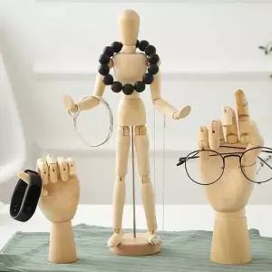 고품질 원목 나무 목각 구체 관절 인형 뎃생 스케치 용 모형 (WFFWJG6)