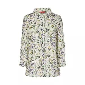 [크로커다일레이디] 크로커다일레이디 간절기용 코튼 아사의 리버티 플라워 프린트 블라우스CLCFBL207