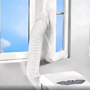 휴대용 에어컨용 AirLock 창문 도장 3m 4m 유연한 천 씰링 플레이트 빠른 지퍼 및 접착식 창 도장