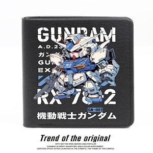 짧은 스타일 GN00 모바일 슈트 엔젤 건담 지갑 남성용 청소년 패션 브랜드 일본식 인쇄 PU 가죽 지갑