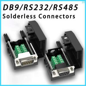 DB9 RS232 커넥터 D-SUB 9 핀 Male Female 플러그 RS485 브레이크 아웃 터미널 21-24 AWG 와이어 솔더리스