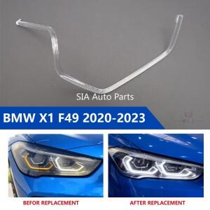 BMW 호환 X1 F49 2020 차량용 DRL 라이트 가이드 플레이트 튜브 주간 주행등 엔젤 아이