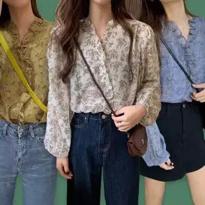 [하프클럽/]걸스 스프링 S/S 롱티 플리츠셔츠 유니크 브라우스