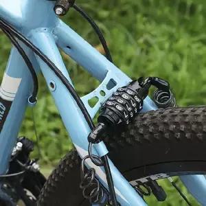 [콩심팥심]스프링 와이어 번호키 자전거자물쇠 오토바이 헬멧락