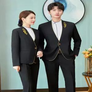 여성용 오피스룩 세트 정장세트 작업복 식당 커플 종업원 조끼 BE4