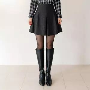 [시크라인] (~XXL까지) 이비크 핀턱 플리츠 스커트 겨울 데이트룩 하객룩 오피스룩 모임룩 격식룩 연말룩 빅사이즈