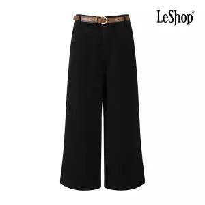 [롯데백화점]르샵 레더 벨트 세트 겉기모 와이드 슬랙스 BPAPT003A