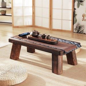 원목 낮은 티테이블 원형 찻상 다도 오동나무 좌식